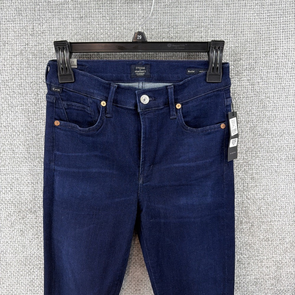 Citizens of Humanity Women's 27 Rocket Mid Rise Skinny Jeans Blue Nebula New!
